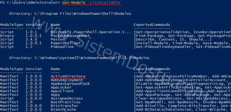PowerShell Modules Nedir Nasıl Kullanılır - Sistem ve Network Dünyasına ...